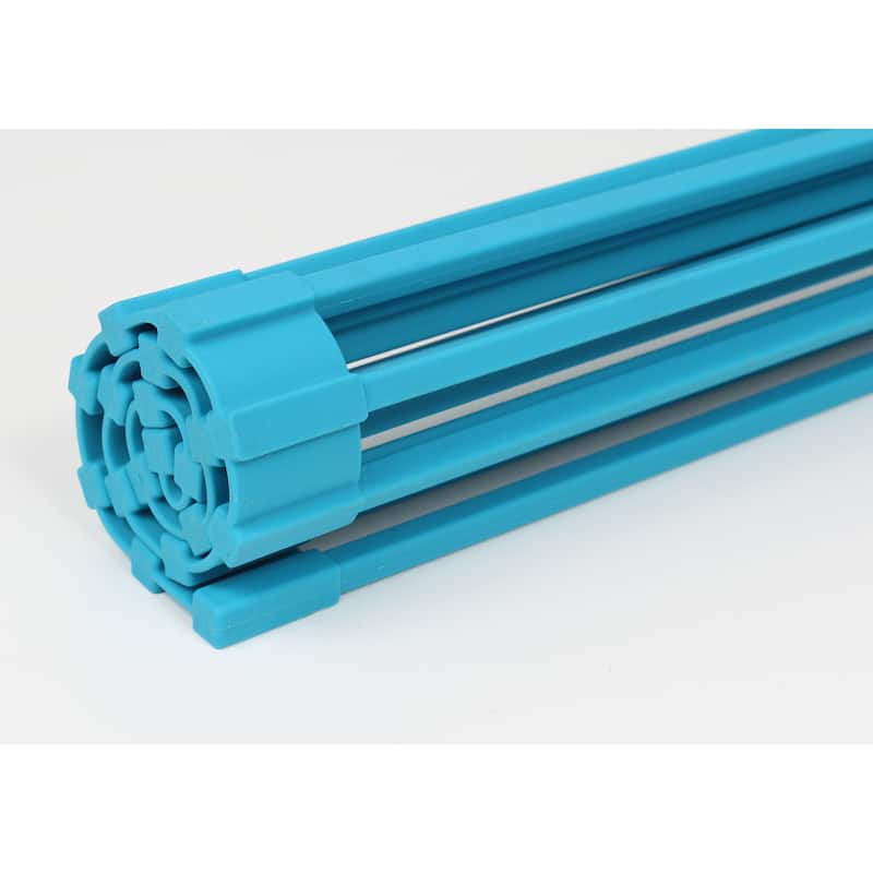 20-3/8 Inch Silicone Multipurpose Roll-up Dish Rack For Stainless Steel Kitchen / Island / Bar Sinks