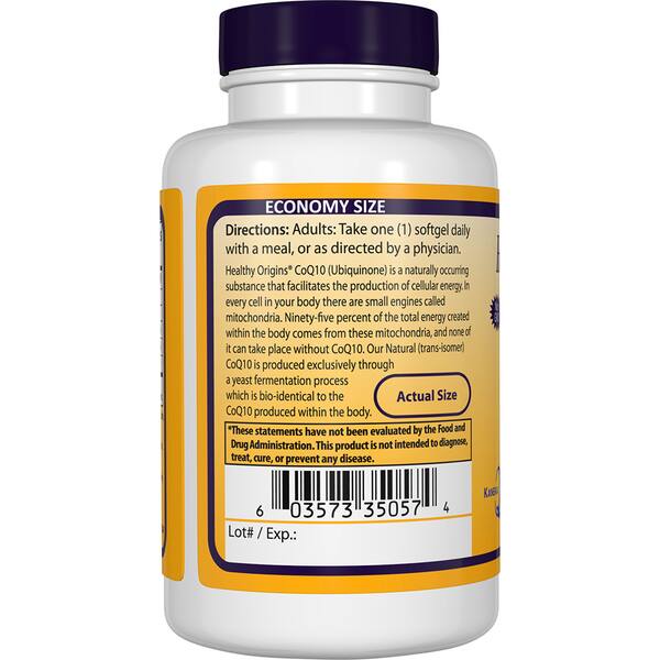 Shop Healthy Origins Coq10 600 Mg 150 Softgels Overstock