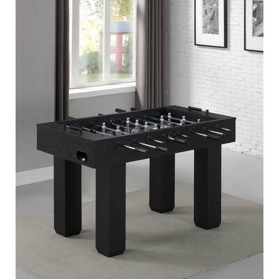Shadow Black Finish/Grey Woodgrain Foosball Table