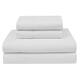 Wrinkle-free 420 Thread Count Cotton Bed Sheet Set - White - Twin