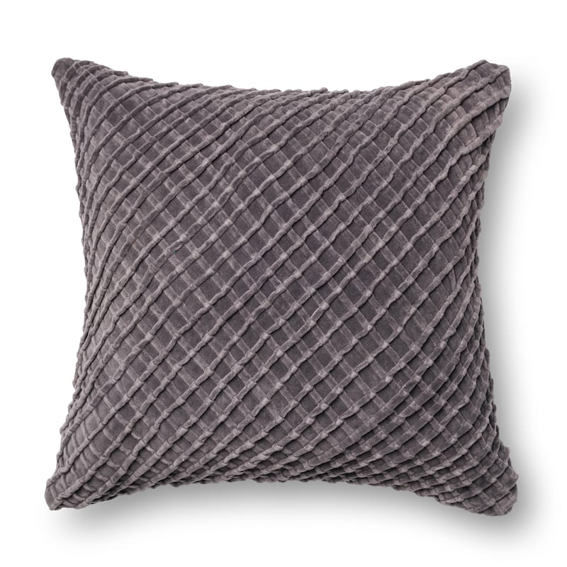 Solid Sown Ribbon Texture 22-inch Throw Pillow or Pillow Cover