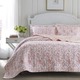 Laura Ashley Bettina Beach Rose King Size Quilt Set (As Is Item ...
