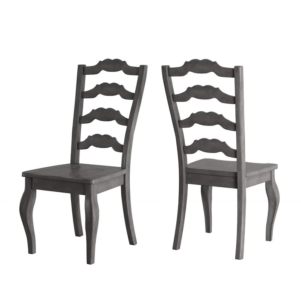 Eleanor Oak Round Solid Wood Top Ladder Back 5-piece Dining Set by iNSPIRE Q Classic