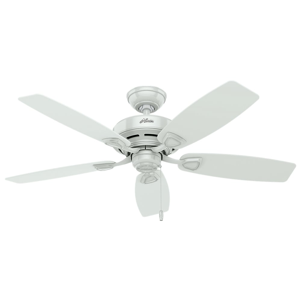 Hunter Sea Wind Collection White 48 Inch 5 White Plastic Blades Ceiling Fan