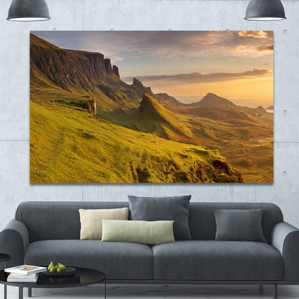 Shop Designart Sunrise At Quiraing Scotland Landscape Wall Art On Canvas Multi Color Overstock 14543889