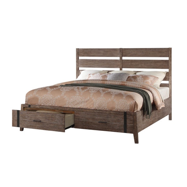 shop emerald home viewpoint rustic storage bed - free shipping today