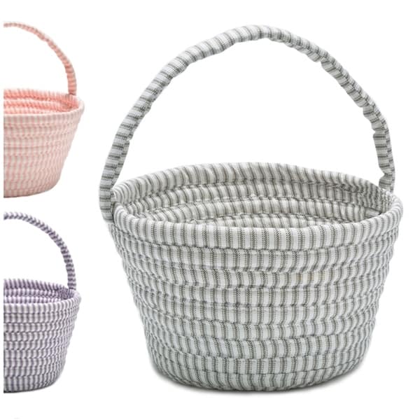 slide 1 of 7, Colonial Mills Easter Cotton Ticking Basket