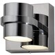 preview thumbnail 1 of 1, Twocan 1-Arm LED Polished Chrome Bath Fixture - Silver