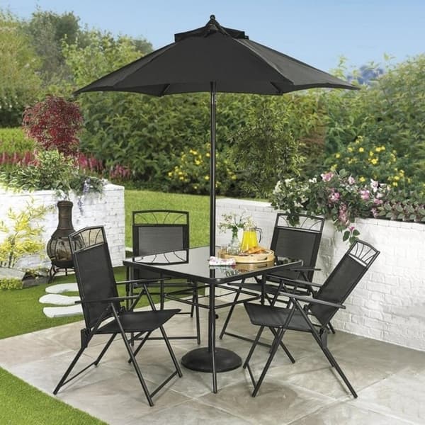 Shop 6 Piece Memphis Black Dining Collection Overstock 14545673