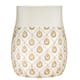 Option White/Gold Waste Basket
