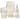 Seraphina 6 Piece Bath Accessory Set or Separates - Beige/Gold