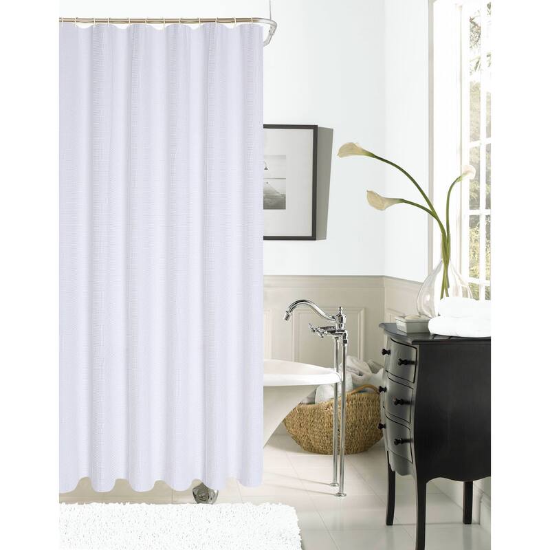 Hotel Waffle Shower Curtain