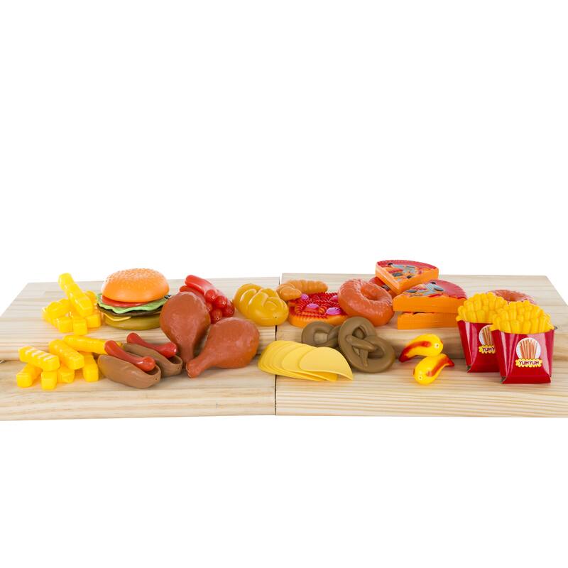 Hey! Play! Pretend Play Assorted Food Set Fresh, Boxed and Canned Food