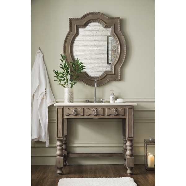 Castilian 39-inch Galala Beige Marble Top Empire Grey Single Vanity