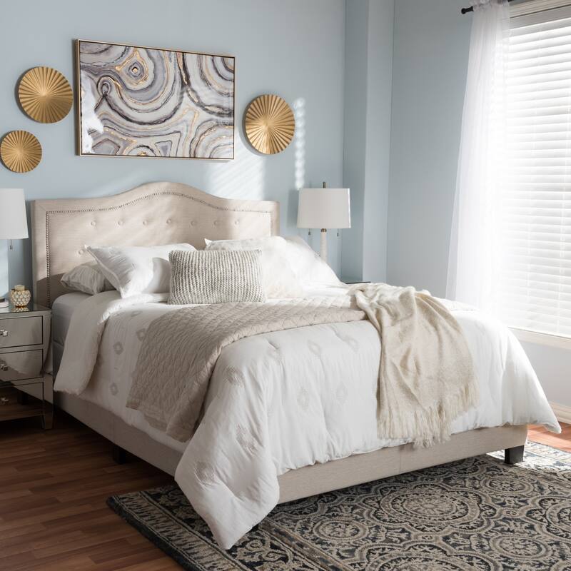 Copper Grove Brentwood Contemporary Tufted Upholstered Panel Bed