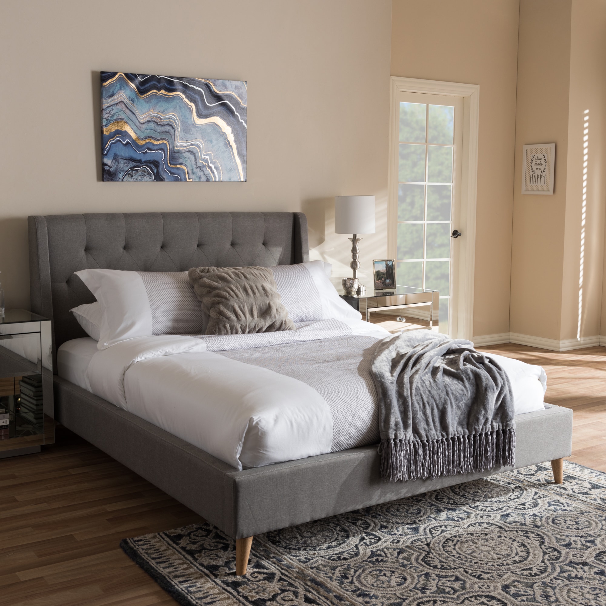 Contemporary Fabric Bed by Baxton Studio Bed Bath Beyond