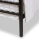 preview thumbnail 4 of 4, Industrial Black Canopy Bed by Baxton Studio Size - Queen