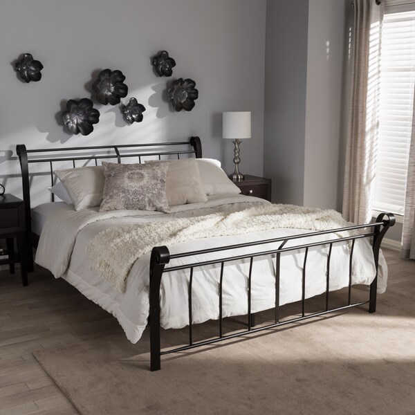 Shop Industrial Black Bed by Baxton Studio - Free Shipping ...