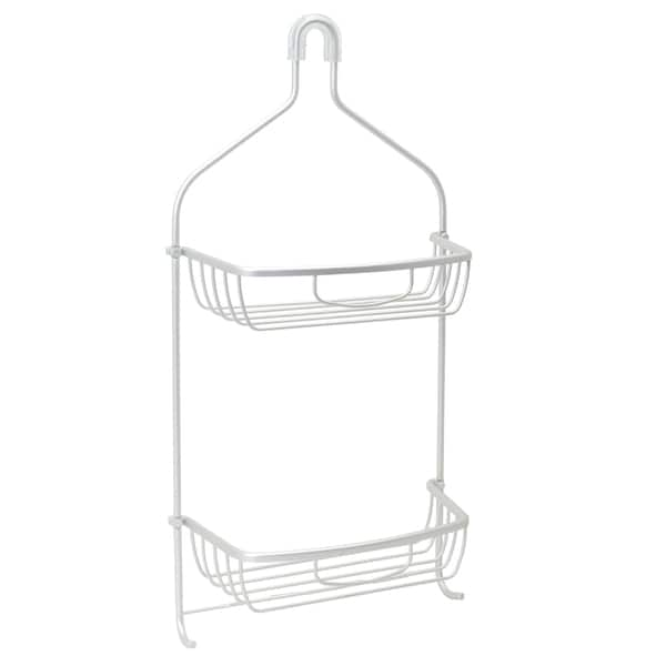 NeverRust Large Aluminum Hanging Over-the-Shower Caddy in Matte Black