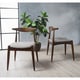preview thumbnail 33 of 36, Francie Mid-Century Modern Dining Chairs (Set of 2) by Christopher Knight Home - 20.50" W x 20.25" L x 29.75" H