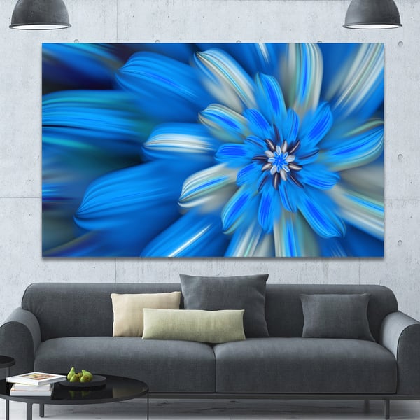 Dancer and Paint Petals Canvas Print Large Picture Wall Art