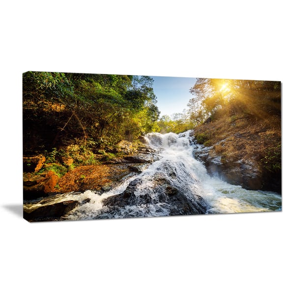 Colourful Waterfall Landscape Large Poster Art Print in multiple sizes