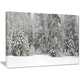 preview thumbnail 4 of 7, Designart "Foggy Winter Forest Panorama" Extra Large Landscape Canvas Art Print - Multi-color