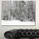 preview thumbnail 3 of 7, Designart "Foggy Winter Forest Panorama" Extra Large Landscape Canvas Art Print - Multi-color