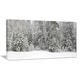 preview thumbnail 5 of 7, Designart "Foggy Winter Forest Panorama" Extra Large Landscape Canvas Art Print - Multi-color