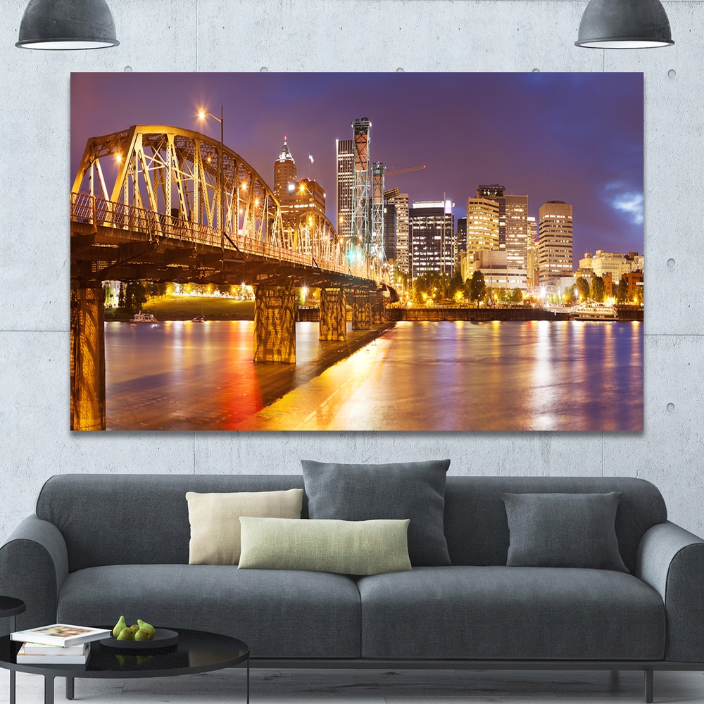 large cityscape wall art