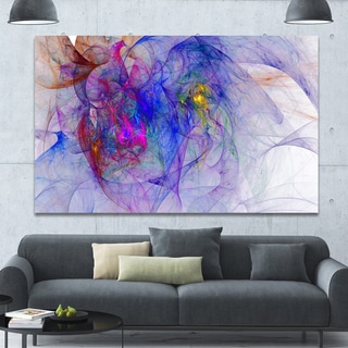 Designart 'Blue Mystic Psychedelic Texture' Extra Large Abstract Art on ...