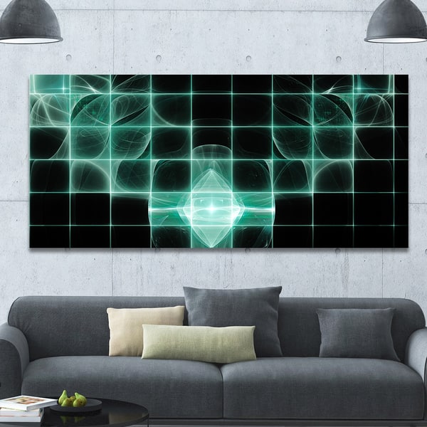 Designart Blue Bat On Rader Screen Abstract Wall Art On Canvas Overstock 14558395