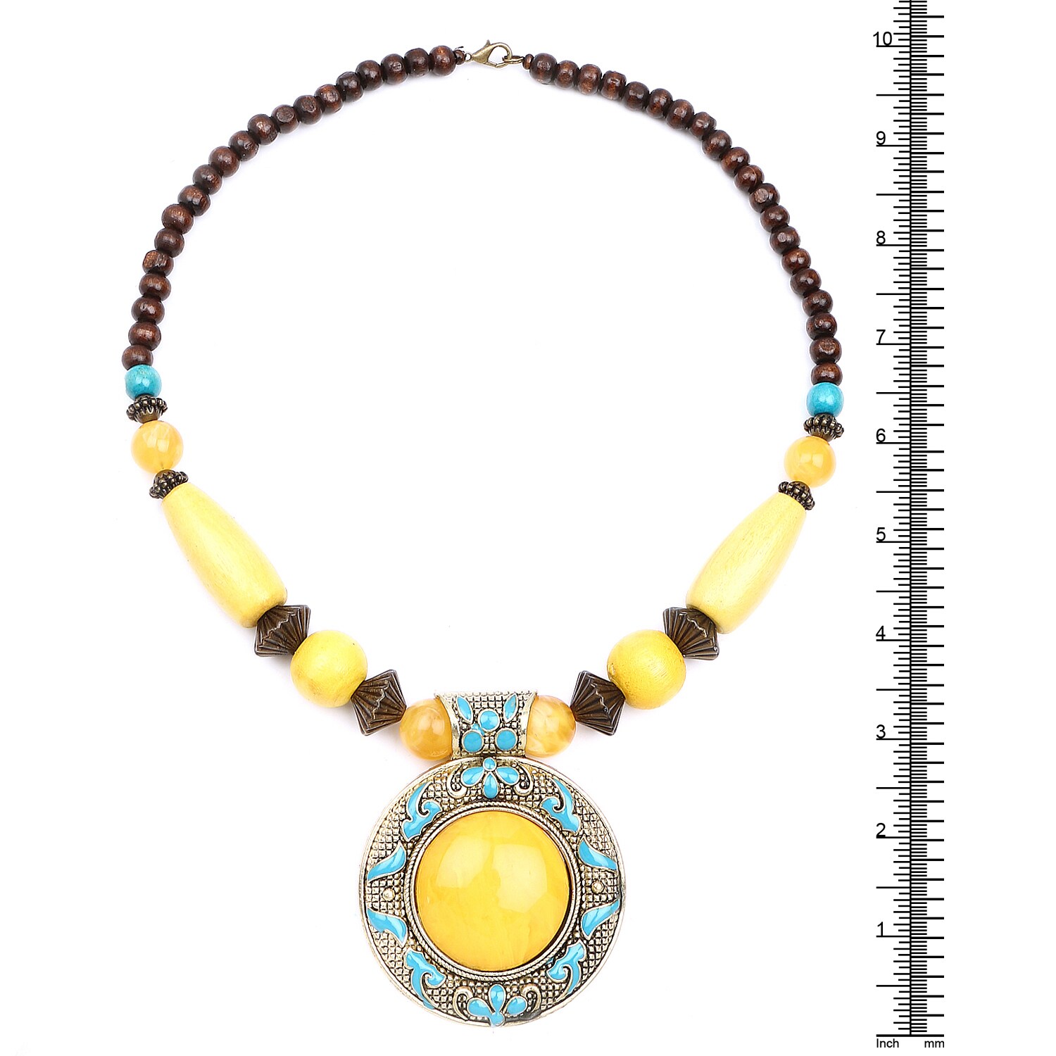 oxidized gold necklace