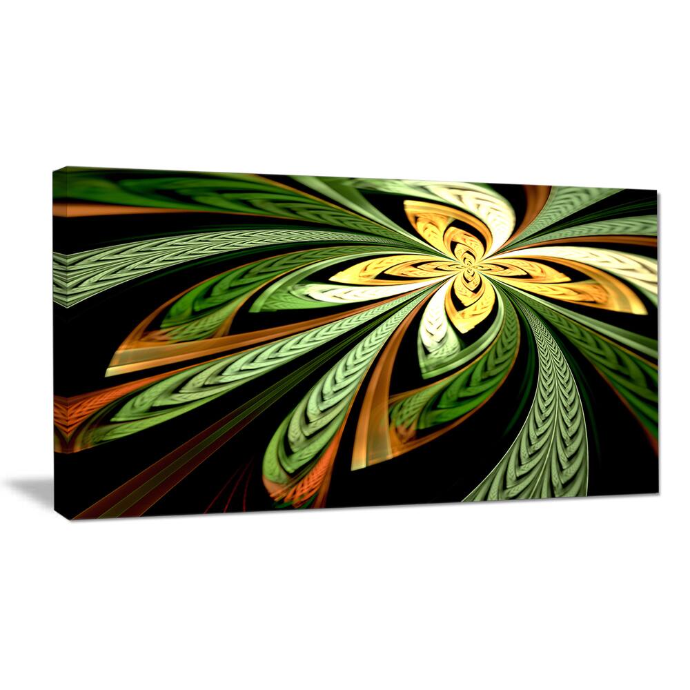 Designart quot Colorful Fractal Flower Pattern #39 Extra Large Abstract Print