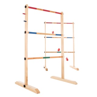 Hey! Play! Double Wooden Ladder Golf with 6 Bolas
