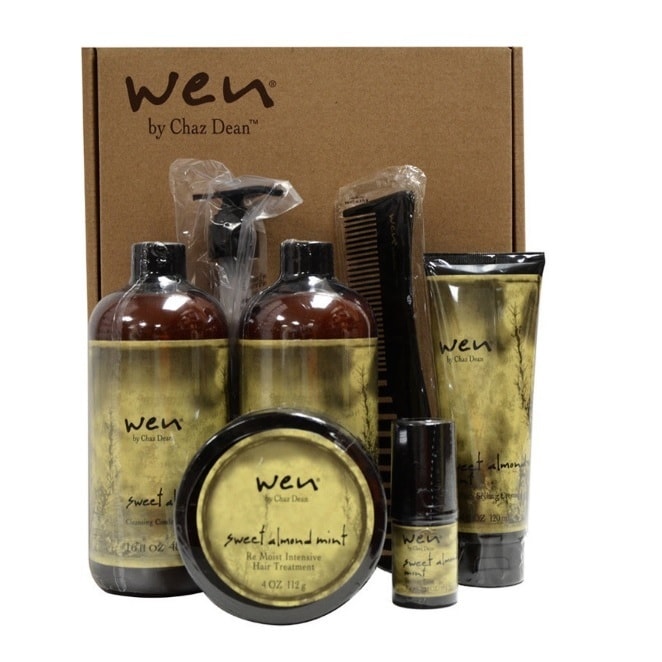 Shop Wen Sweet Almond Mint Hair Care Kit 90 Days Free Shipping