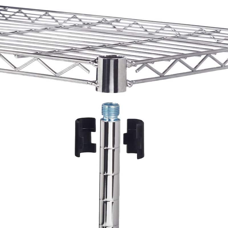 Metal 5-Shelf Heavy Duty Storage Shelving Unit Steel Organizer Wire Rack