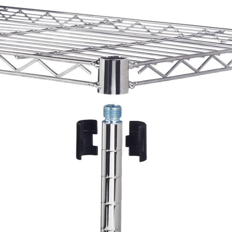 Metal 5-Shelf Heavy Duty Storage Shelving Unit Steel Organizer Wire Rack