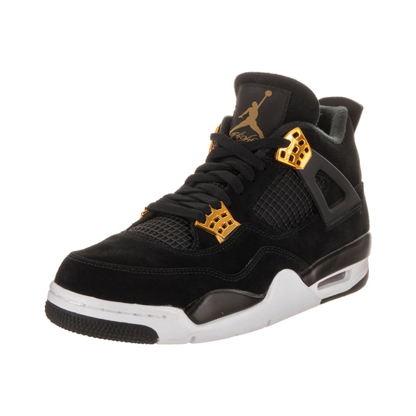 Shop Nike  Jordan  Men s Air  Jordan  4 Black Suede Retro 