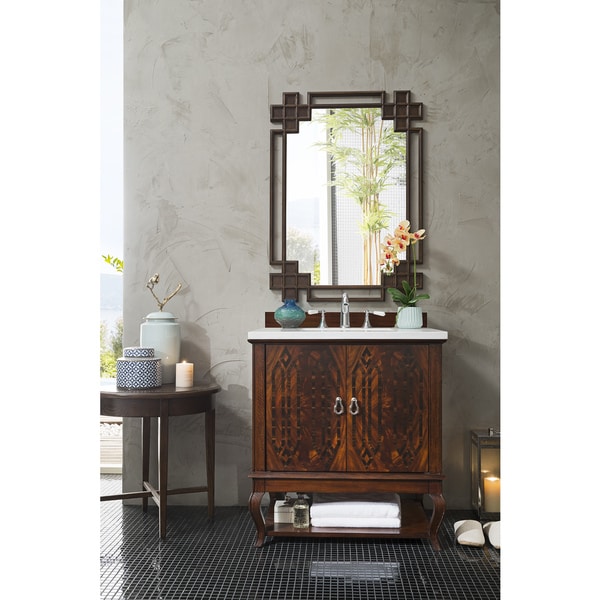 Palm Beach 31-inch Arctic Fall Top Brown Single Vanity