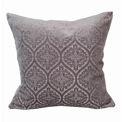 Home Accent Pillows Lilac Chenille Jacquard Throw Pillow