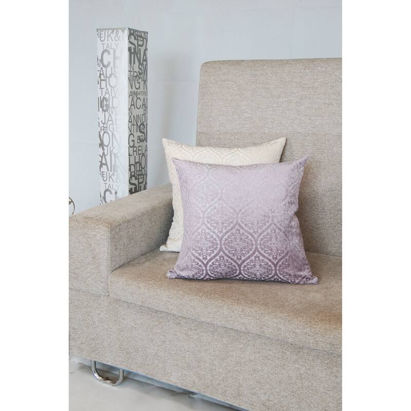 Home Accent Pillows Lilac Chenille Jacquard Throw Pillow