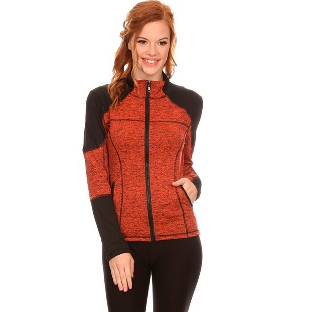 zip up activewear jacket