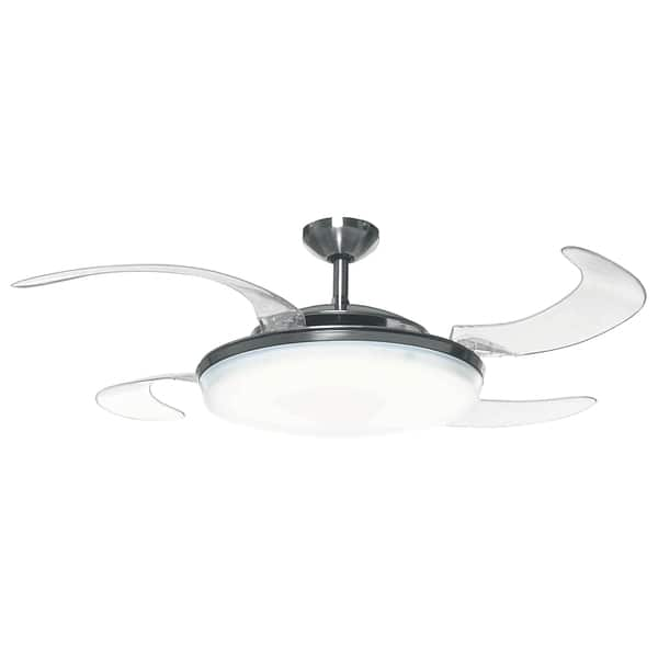 Shop Hunter Fan Fanaway Brushed Chrome With 5 Clear Blades