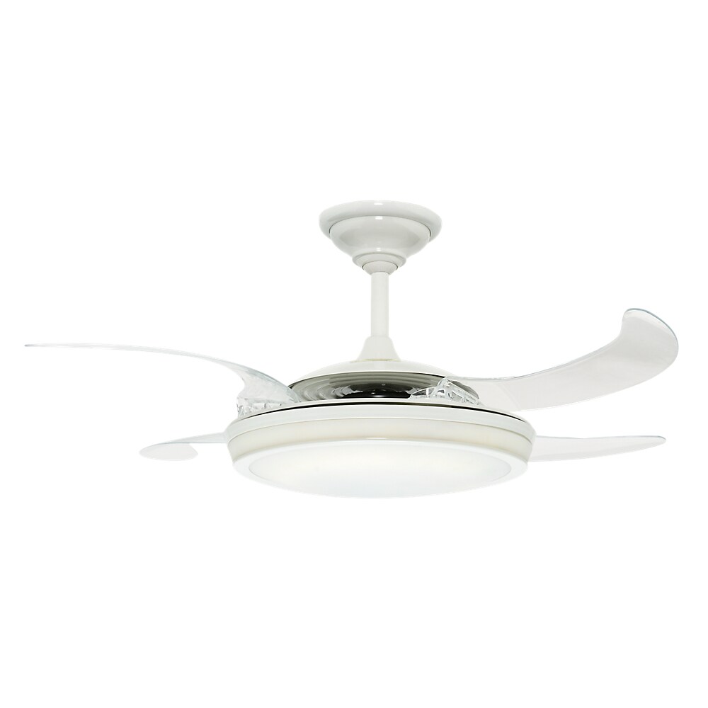 Hunter Fan Fanaway White With 5 Clear Blades 48 Inch Ceiling Fan Fanaway White With 5 Clear Blades