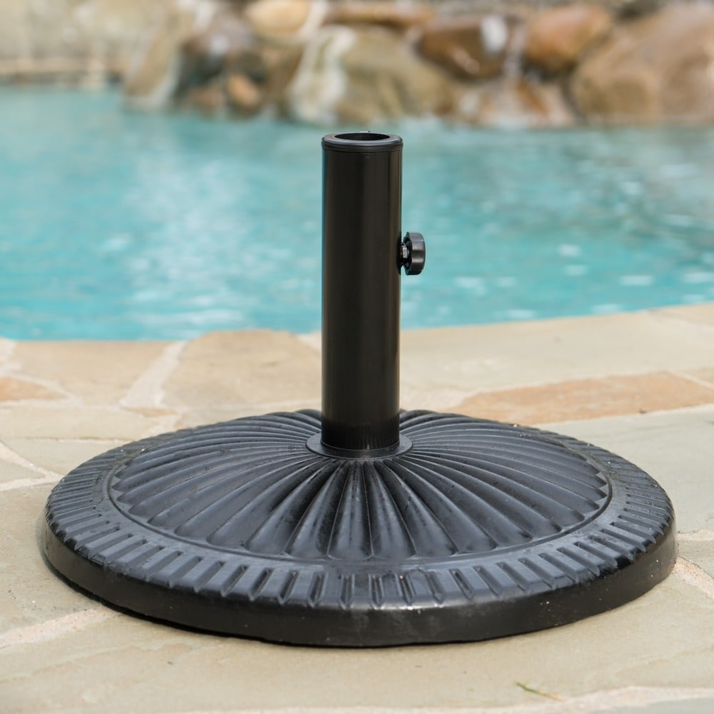 Christopher Knight HomeSyros 25pound Round Black Steel Umbrella Base