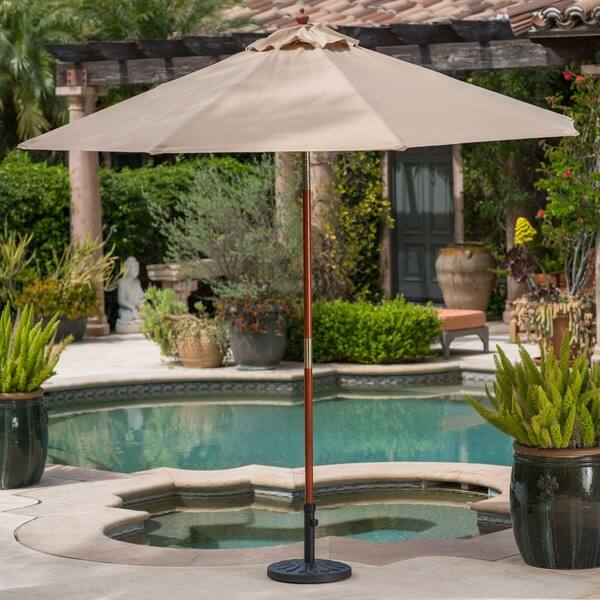 Shop Black Friday Deals On Loyang Outdoor 25 Pound Round Black Steel Umbrella Base Holder By Christopher Knight Home On Sale Overstock 14566318