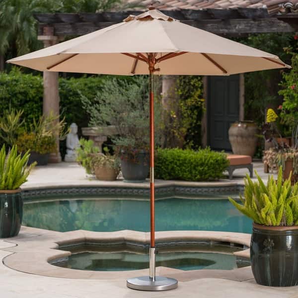 Norco Outdoor 50-pound Round Stainless Steel Umbrella Base Holder by  Christopher Knight Home - Bed Bath & Beyond - 14566321