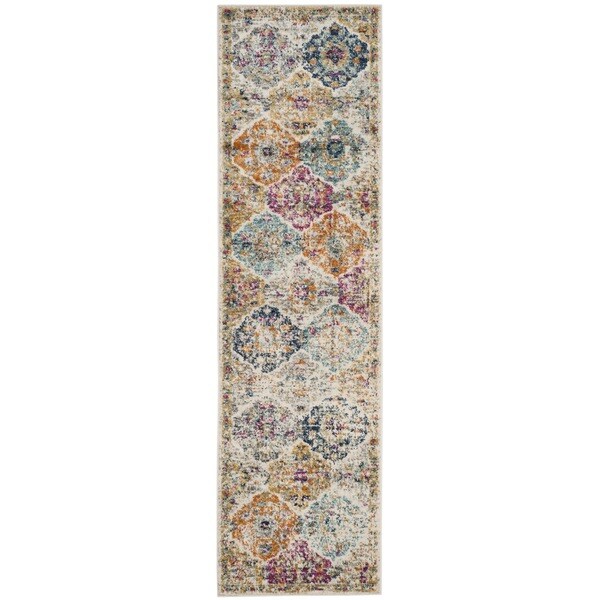 Safavieh Madison Bohemian Vintage Cream/ Multi Distressed Runner (2'3 x 10')