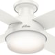 preview thumbnail 4 of 9, Hunter Dempsey 44-in. Low-profile Ceiling Fan w/ LED Light Kit and Remote - Fresh White